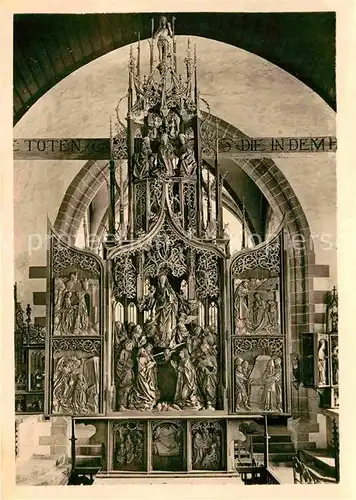 AK / Ansichtskarte Creglingen Herrgottskirche Marienaltar  Kat. Creglingen