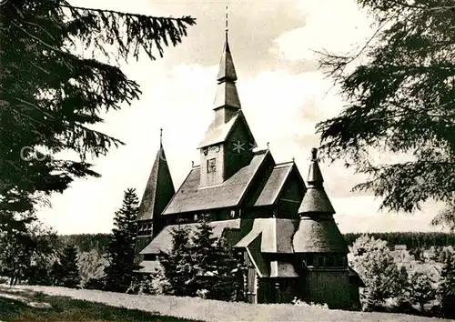 AK / Ansichtskarte Hahnenklee Bockswiese Harz Gustav Adolf Kirche  Kat. Goslar