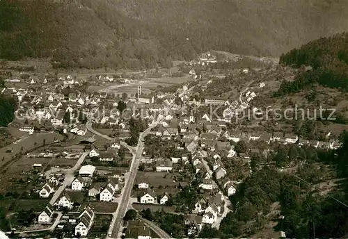 AK / Ansichtskarte Calmbach Enz Fliegeraufnahme Kat. Bad Wildbad