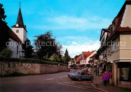 AK / Ansichtskarte Bad Sachsa Harz Schulstrasse mit Kirche Kat. Bad Sachsa