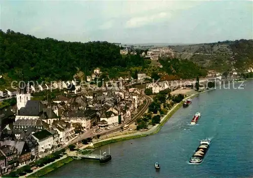 AK / Ansichtskarte St Goar Rhein Rheinfels Fliegeraufnahme Kat. Sankt Goar