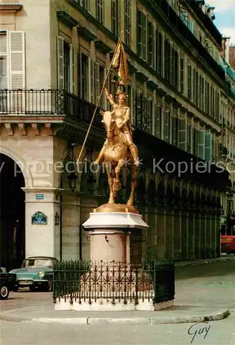 AK / Ansichtskarte Paris Place des Pyramides La statue de Jeanne d Arc Kat. Paris