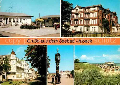 AK / Ansichtskarte Ahlbeck Ostseebad Strandpromenade Erholungsheim Kurt Buerger Berhard Goehring  Kat. Heringsdorf Insel Usedom