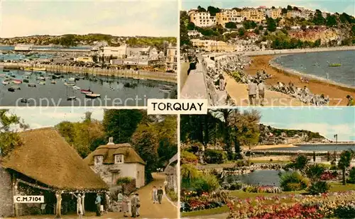 AK / Ansichtskarte Torquay UK Strand Hafen 