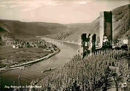 AK / Ansichtskarte Beilstein Mosel Burg Metternich  Kat. Beilstein