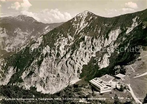 AK / Ansichtskarte Bad Reichenhall Rasthaus Schlegelmulde Predigtstuhl Untersberg Dreisesselberg Kat. Bad Reichenhall