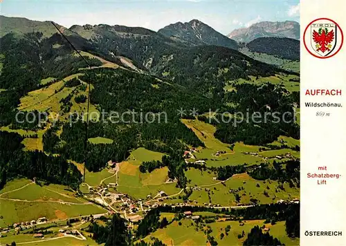 AK / Ansichtskarte Auffach Fliegeraufnahme mit Schatzberg Lift  Kat. Wildschoenau