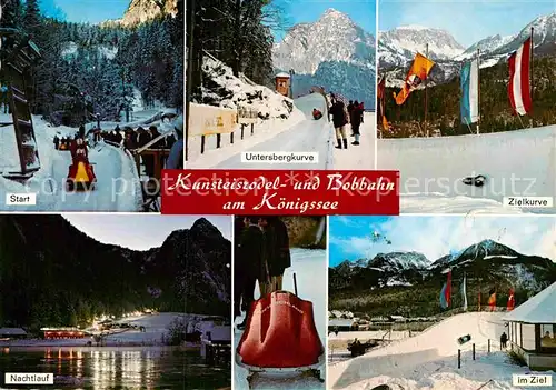 AK / Ansichtskarte Koenigssee Start Untersbergkurve Zielkurve Nachtlauf Im Ziel