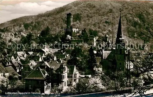 AK / Ansichtskarte Eppstein Taunus Teilansicht mit Kirche Kat. Eppstein