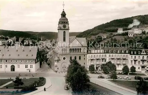 AK / Ansichtskarte Bad Schwalbach Teilansicht Kirche Platz Kat. Bad Schwalbach