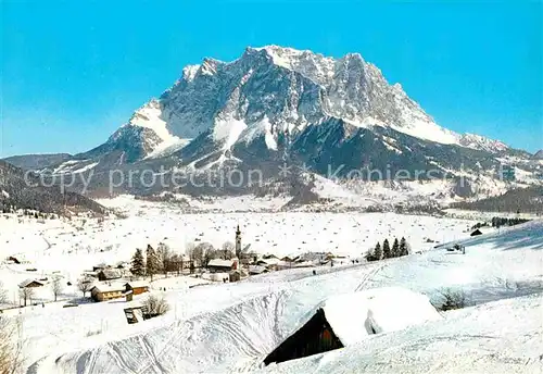 AK / Ansichtskarte Lermoos Tirol mit Zugspitze Kat. Lermoos