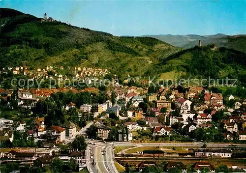 AK / Ansichtskarte Weinheim Bergstrasse mit Wachenburg und Burgruine Windeck Fliegeraufnahme Kat. Weinheim