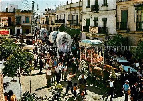 AK / Ansichtskarte Sevilla Andalucia Salida de las Carretas Kat. Sevilla 