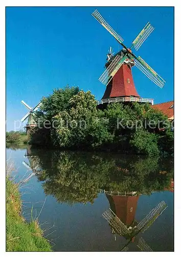 AK / Ansichtskarte Greetsiel Ostfriesische Zwillingsmuehle Kat. Krummhoern