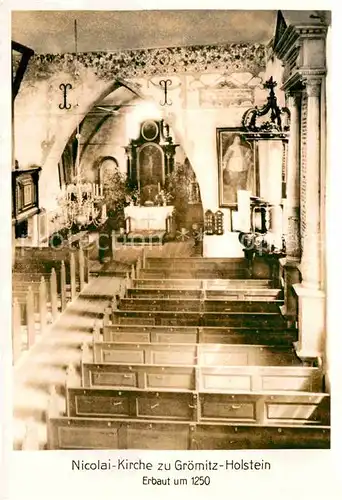 AK / Ansichtskarte Groemitz Ostseebad Nicolai Kirche  Kat. Groemitz