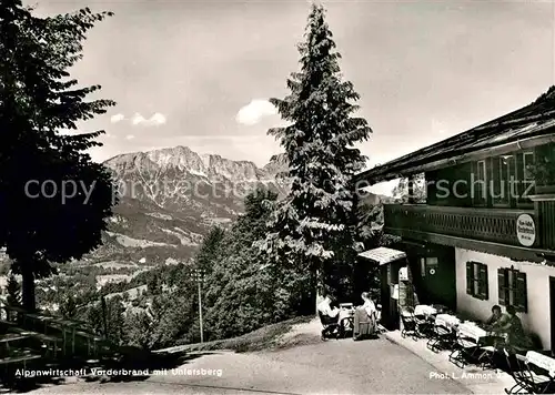 AK / Ansichtskarte Schoenau Koenigssee Alpenwirtschaft Vorderbrand Untersberg  Kat. Schoenau a.Koenigssee