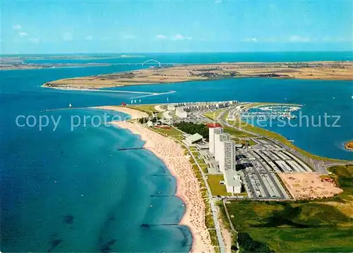 AK / Ansichtskarte Burg Fehmarn Ostseebad Fliegeraufnahme Kat. Fehmarn