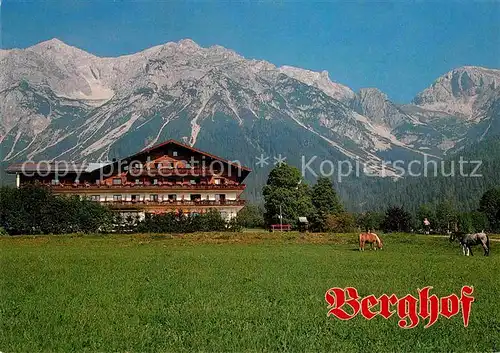 AK / Ansichtskarte Ramsau Dachstein Steiermark Hotel Restaurant Berghof Kat. Ramsau am Dachstein