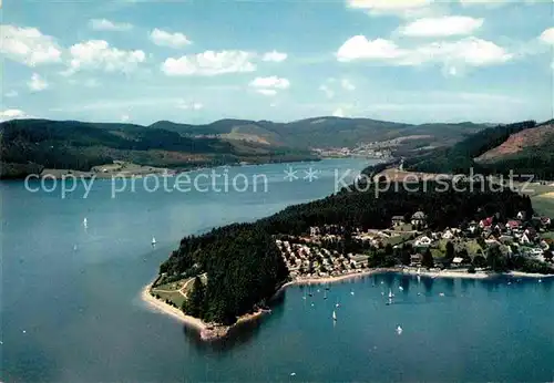 AK / Ansichtskarte Schluchsee Campingplatz Wolfsgrund Schwarzwald Fliegeraufnahme Kat. Schluchsee