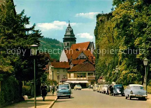 AK / Ansichtskarte Hann. Muenden Bahnhofstrasse mit Kirche und Kronenturm Kat. Hann. Muenden