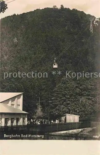 AK / Ansichtskarte Seilbahn Bad Harzburg  Kat. Bahnen