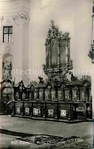 AK / Ansichtskarte Kirchenorgel Stift Engelszell Chorgestuehl  Kat. Musik