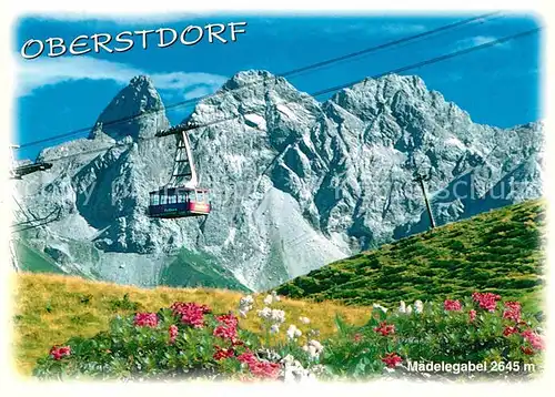 AK / Ansichtskarte Seilbahn Fellhorn Maedelegabel Oberstdorf  Kat. Bahnen