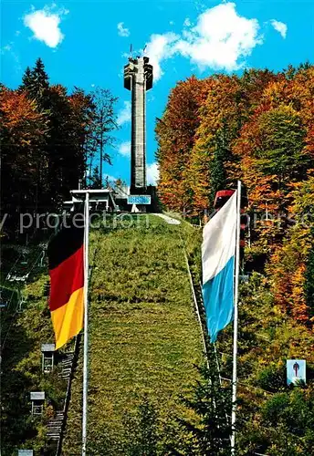 AK / Ansichtskarte Ski Flugschanze Heini Klopfer Oberstdorf Birgsautal  Kat. Sport