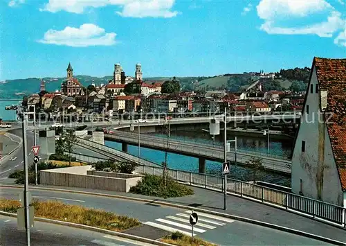 AK / Ansichtskarte Passau Schanzelbruecke Altstadt Kloster Maria Hilf Kat. Passau