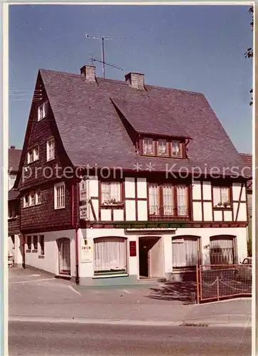 AK / Ansichtskarte Berghausen Wittgenstein Pension Sassmannshausen Kat. Bad Berleburg