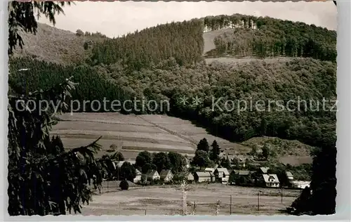 AK / Ansichtskarte Sassmannshausen Panorama Kat. Bad Laasphe