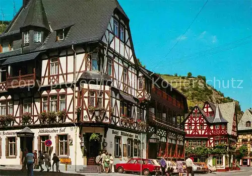 AK / Ansichtskarte Bacharach Rhein Alte Fachwerkhaeuser am Markt Kat. Bacharach