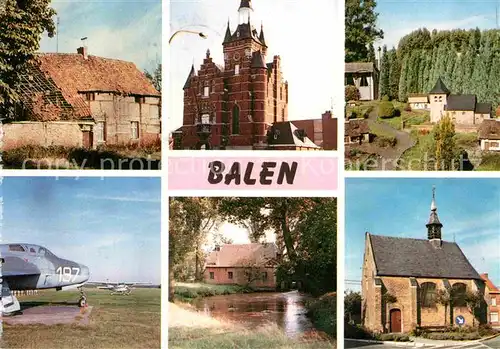 AK / Ansichtskarte Balen Bauernhof Schloss Flugplatz Kirche Kat. 