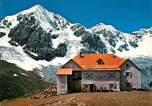 AK / Ansichtskarte Sulden Ortler Schaubachhuette mit Koenigspitze Kat. Stilfs