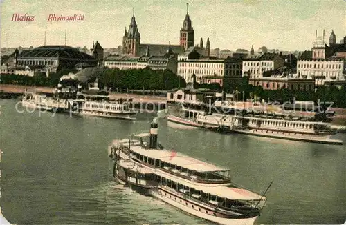 AK / Ansichtskarte Mainz Rhein Rheinansicht