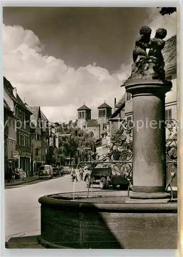 AK / Ansichtskarte Bensheim Auerbach Hauptstrasse Brunnen