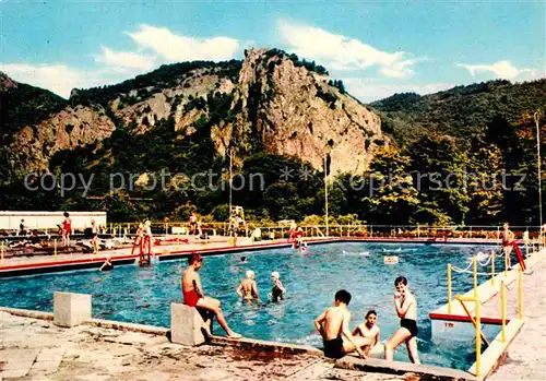 AK / Ansichtskarte Bad Muenster Stein Ebernburg Sole Schwimmbad  Kat. Bad Muenster am Stein Ebernburg