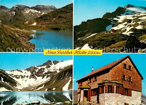 AK / Ansichtskarte Hollersbach Pinzgau Neue Fuerther Huette Kratzenbergsee Bockkasten Abrederkopf Seekopf Gebirgspanorama Venedigergruppe Kat. Hollersbach im Pinzgau