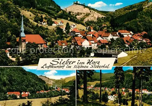 AK / Ansichtskarte Sieber Teilansicht Kirche Kat. Herzberg am Harz