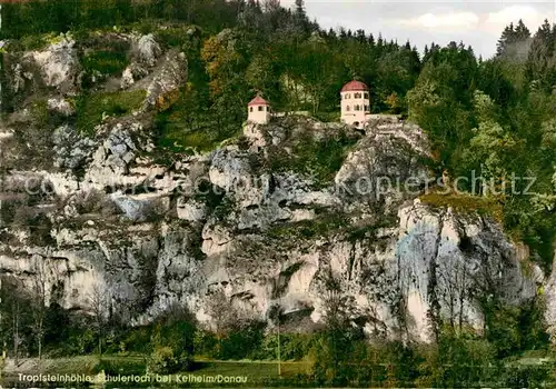 AK / Ansichtskarte Kehlheim Regensburg Tropfsteinhoehle Schulerloch