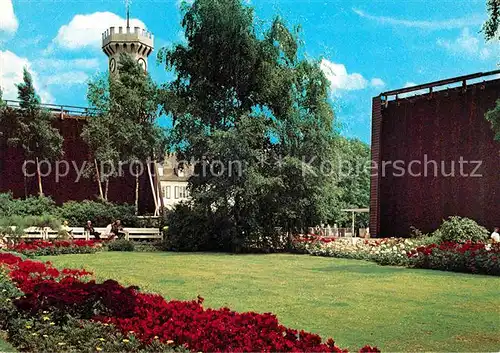 AK / Ansichtskarte Bad Salzuflen Rosengarten Uhrturm  Kat. Bad Salzuflen