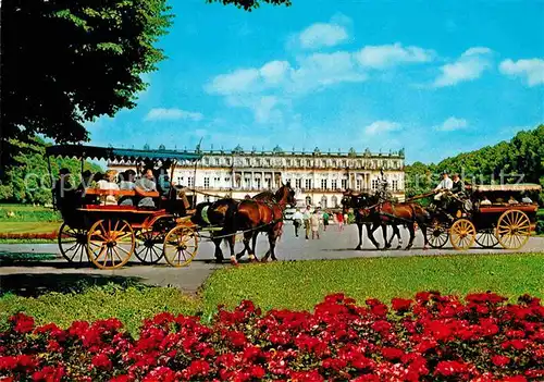 AK / Ansichtskarte Pferdekutschen Schloss Herrenchiemsee  Kat. Tiere