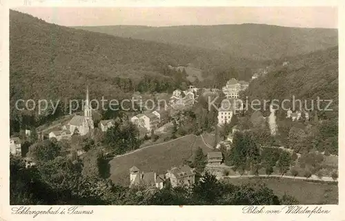 AK / Ansichtskarte Schlangenbad Taunus Blick vom Wilhelmsfelsen Kat. Schlangenbad