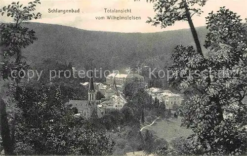 AK / Ansichtskarte Schlangenbad Taunus Blick vom Wilhelmsfelsen Kat. Schlangenbad