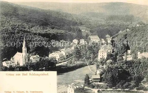 AK / Ansichtskarte Schlangenbad Taunus Panorama Kat. Schlangenbad