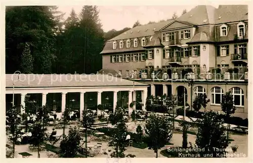 AK / Ansichtskarte Schlangenbad Taunus Kurhaus und Kaffeehalle Kat. Schlangenbad