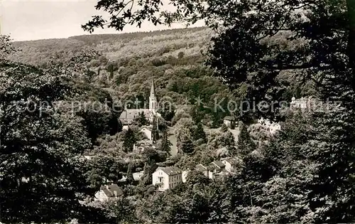 AK / Ansichtskarte Schlangenbad Taunus Panorama Kirche Kat. Schlangenbad