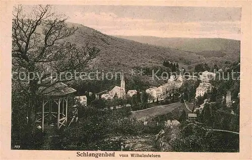 AK / Ansichtskarte Schlangenbad Taunus Blick vom Wilhelmsfelsen Kat. Schlangenbad