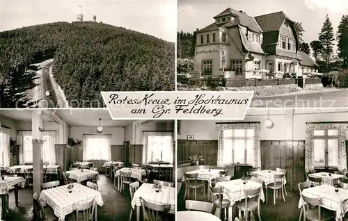 AK / Ansichtskarte Grosser Feldberg Taunus Rotes Kreuz Gaststaette Pension Kat. Schmitten