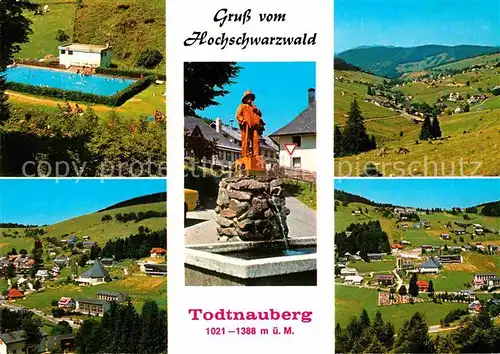 AK / Ansichtskarte Todtnauberg Schwimmbad Brunnen  Kat. Todtnau